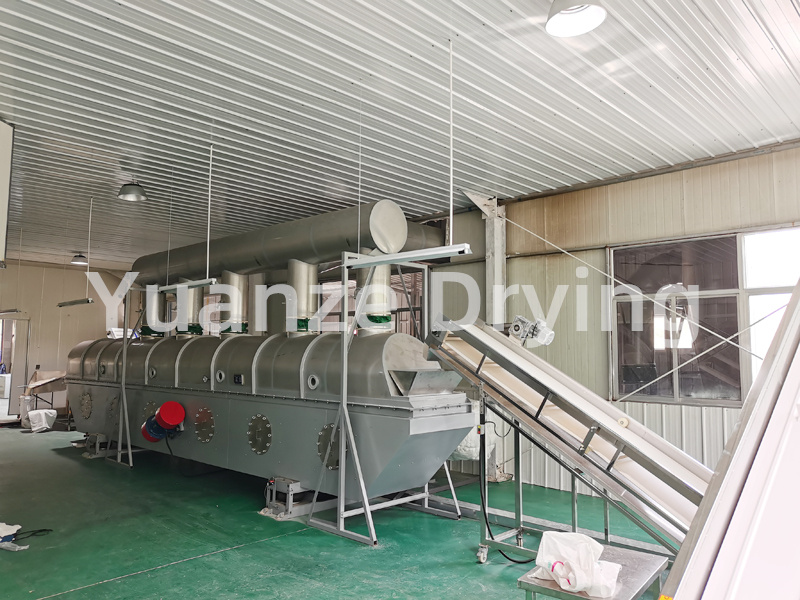 Industrial salt specific vibrating fluidized bed dryer