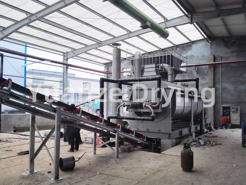 Starch specific paddle dryer