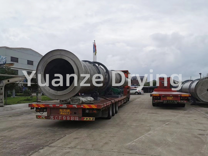 Titanium dioxide rotary kiln dryer